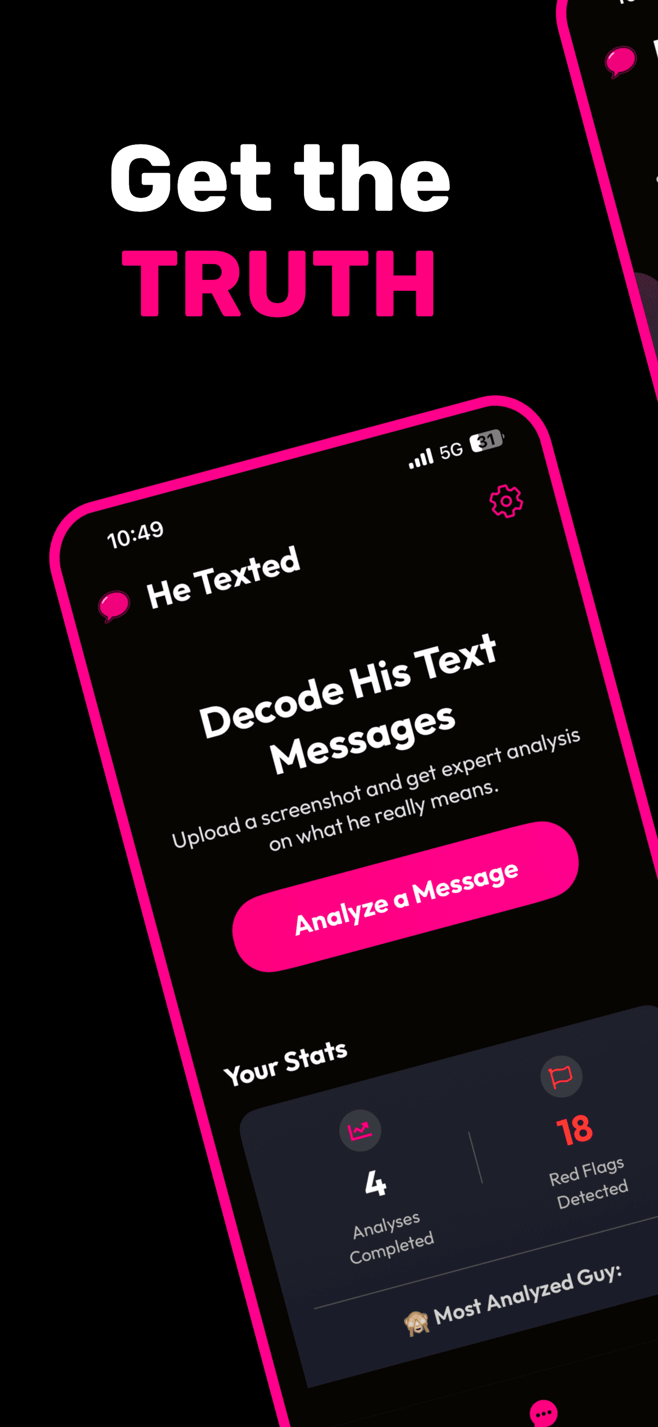 He Texted app screenshots